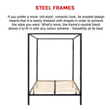4 Four Poster Double Bed Frame