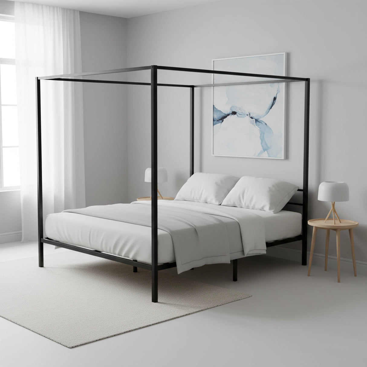4 Four Poster King Bed Frame