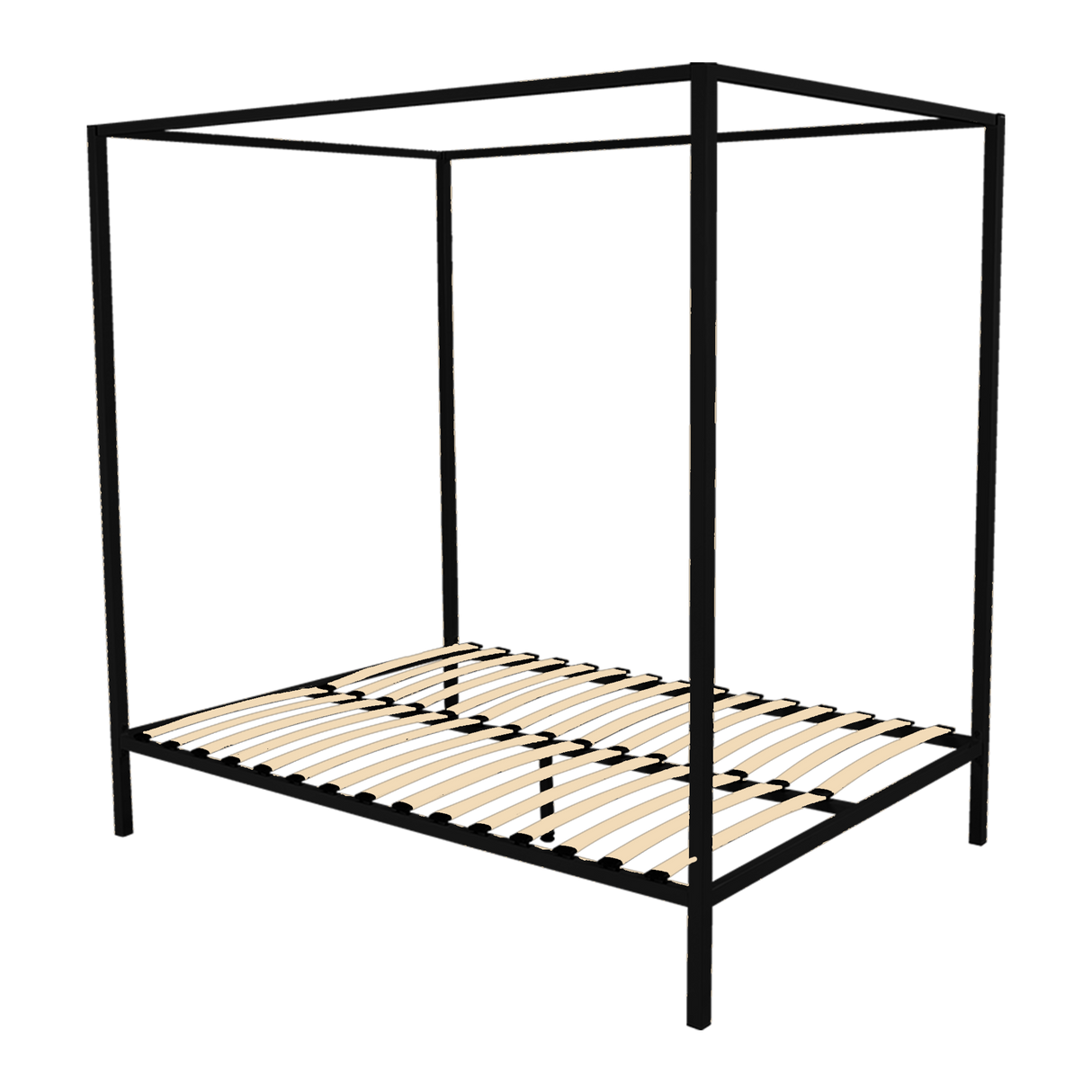4 Four Poster Queen Bed Frame