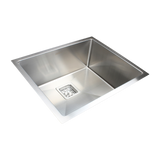 550x455mm Handmade 1.5mm Stainless Steel Undermount / Topmount Kitchen Sink with Square Waste