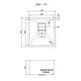 430x455mm Handmade 1.5mm Stainless Steel Undermount / Topmount Kitchen Sink with Square Waste