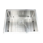 430x455mm Handmade 1.5mm Stainless Steel Undermount / Topmount Kitchen Sink with Square Waste