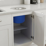 8L Concealed Benchtop Bin - Close-Up Angle