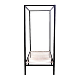 4 Four Poster Single Bed Frame - Top-Down View