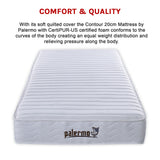 Contour Encased Coil Single Mattress &ndash; Hybrid Support with CertiPUR-US&reg; Certified Foam Comfort Layers