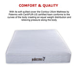 Contour Encased Coil Queen Mattress &ndash; Hybrid Support with CertiPUR-US&reg; Certified Foam Comfort Layers - Extra Image