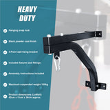 Heavy Duty Punch Bag Wall Bracket &ndash; Steel Boxing Bag Holder for Home Gym - Top-Down View