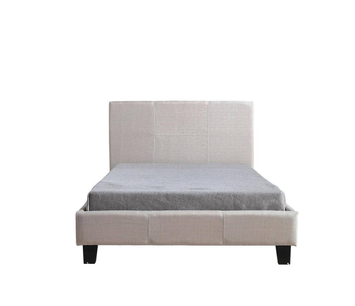 King Single Linen Fabric Bed Frame Beige