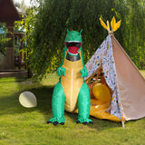 Dino Inflatable Costume - 45-Degree Angle