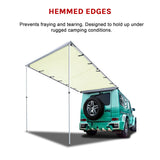 1.4m x 2m Car Side Awning Roof - Front View