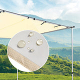 1.4m x 2m Car Side Awning Roof - Side View