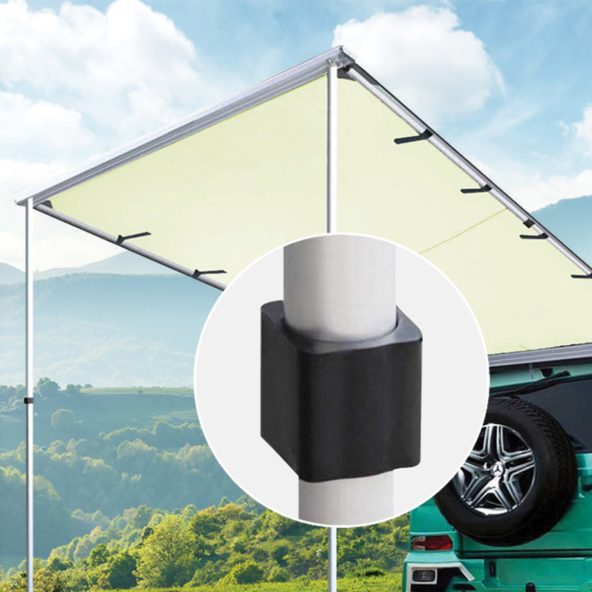 1.4m x 2m Car Side Awning Roof