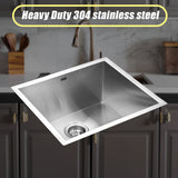 Stainless Steel Sink - 510x450mm - Rear View