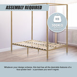 4 Four Poster Queen Bed Frame - Extra Image