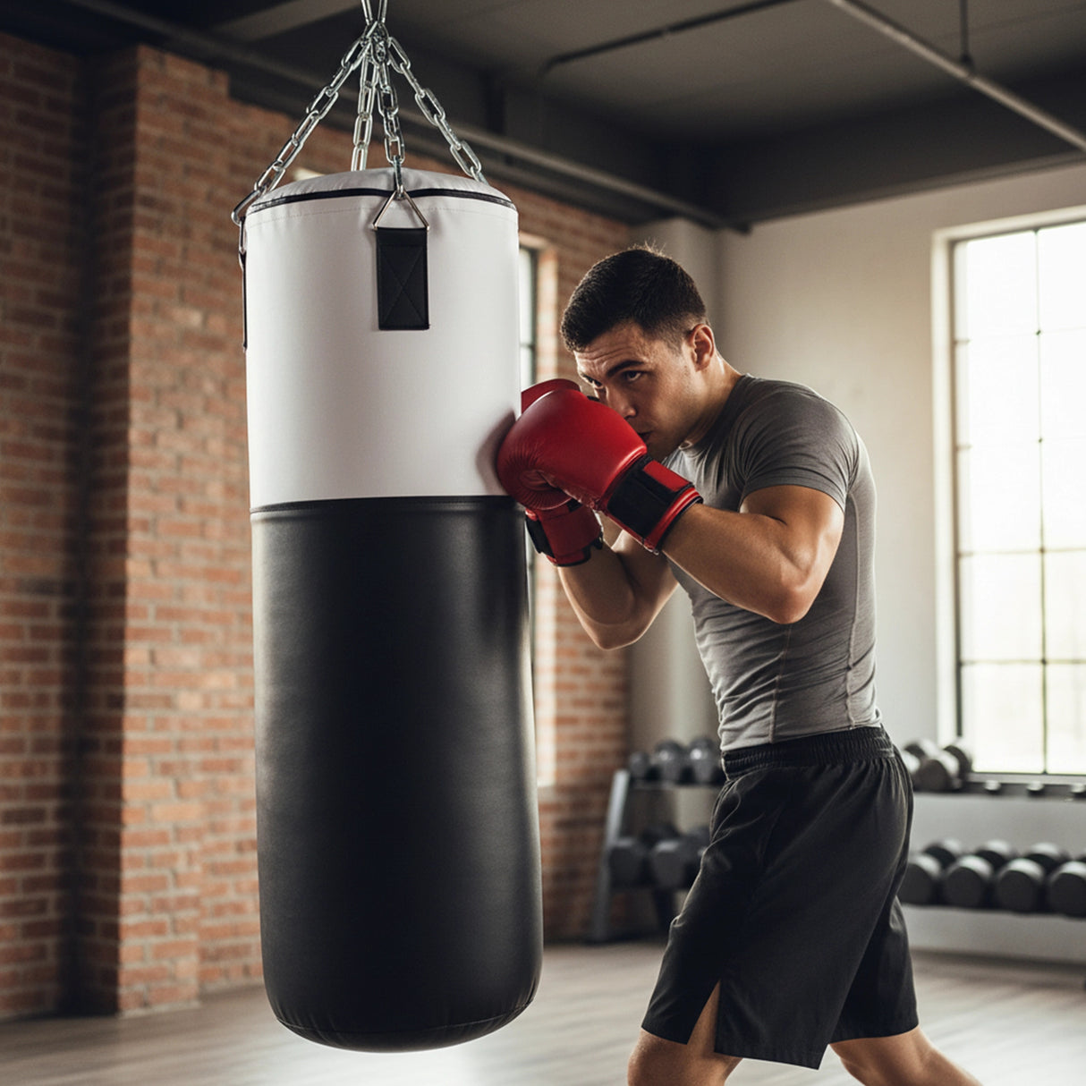 30kg Heavy Duty Boxing Punching Bag Solid Filled