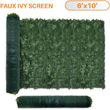 Artificial Ivy Leaf Hedging & Privacy Screen (shade cloth backing) 3m x 1m Roll - Front View