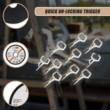 10pc Heavy Duty Steel C-Clamps 6