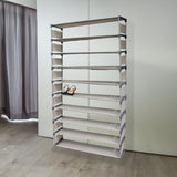 50 Pairs 10 Tiers Shoe Rack - 45-Degree Angle