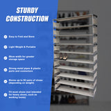 50 Pairs 10 Tiers Shoe Rack - Extra Image