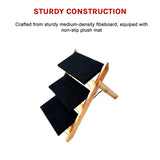 3 Steps Portable Dog Cat Pet Stairs - Top-Down View