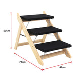 3 Steps Portable Dog Cat Pet Stairs - Low Angle
