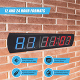 6 Digit Digital Timer Interval Fitness Clock LED Gym Display