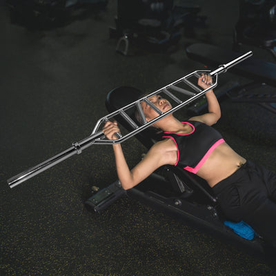 Olympic Swiss Bar Specialty Barbell for Bench Press & Tricep Training