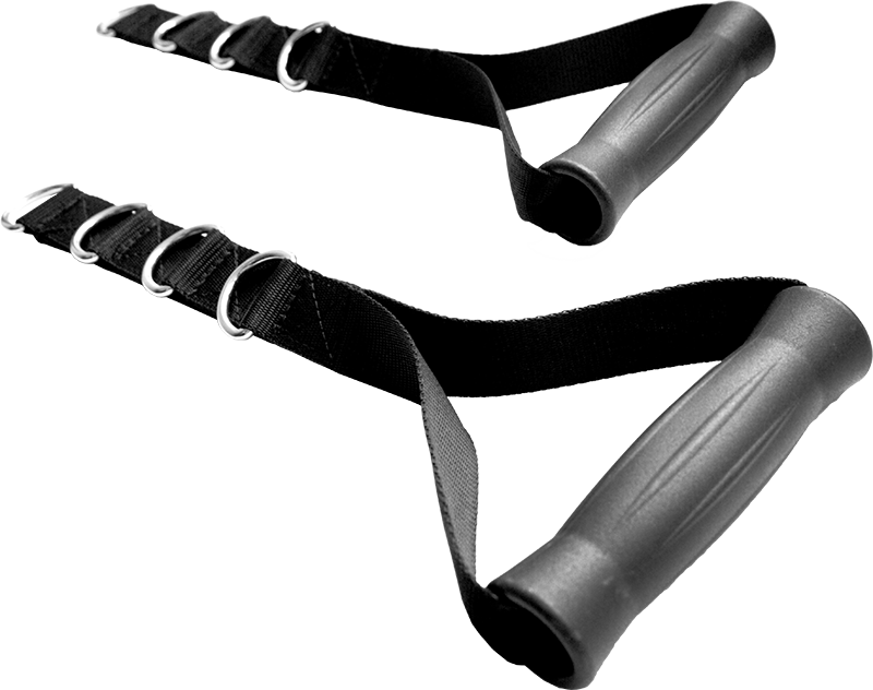 2x Adjustable Nylon Cable Handles &ndash; Home Gym Attachment for Strength Training