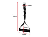 2x Adjustable Nylon Cable Handles &ndash; Home Gym Attachment for Strength Training - Close-Up Angle