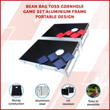 Bean Bag Toss Cornhole Game Set Aluminium Frame Portable Design - Extra Image