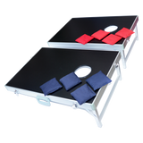 Bean Bag Toss Cornhole Game Set Aluminium Frame Portable Design - 45-Degree Angle
