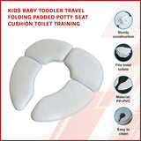Kids Baby Toddler Travel Folding Padded Potty Seat Cushion Toilet Training - Front View