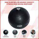 10kg Slam Ball No Bounce Crossfit Fitness MMA Boxing BootCamp - Front View