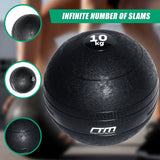 10kg Slam Ball No Bounce Crossfit Fitness MMA Boxing BootCamp - Rear View