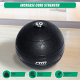 10kg Slam Ball No Bounce Crossfit Fitness MMA Boxing BootCamp - Close-Up Angle