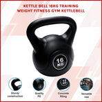 16kg Concrete Kettlebell Weight for Strength Training Home Gym