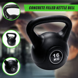16kg Concrete Kettlebell Weight for Strength Training Home Gym - Rear View