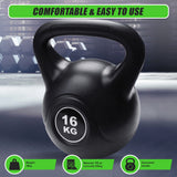 16kg Concrete Kettlebell Weight for Strength Training Home Gym - Low Angle