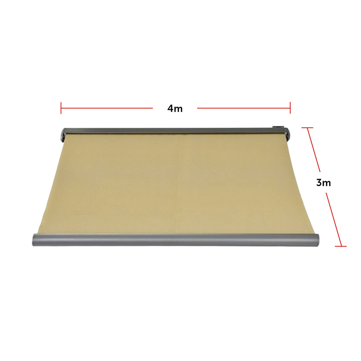 Heavy Duty Full Cassette Motorised Awning - 4.0m x 3.0m