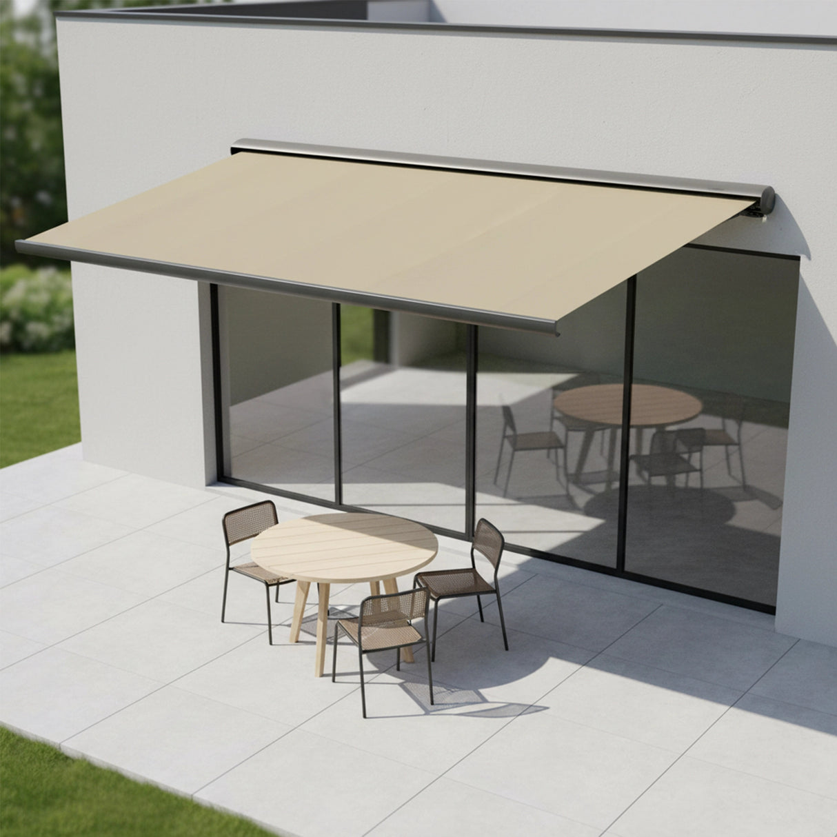 Heavy Duty Full Cassette Motorised Awning - 5.0m x 3.0m