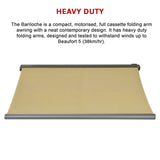 Heavy Duty Full Cassette Motorised Awning - 5.0m x 3.0m