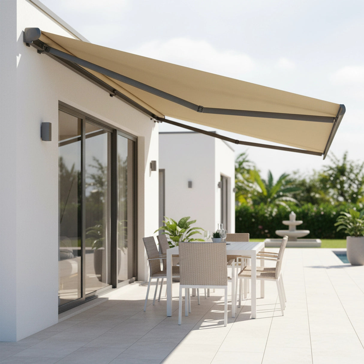 Heavy Duty Full Cassette Motorised Awning - 5.0m x 3.0m