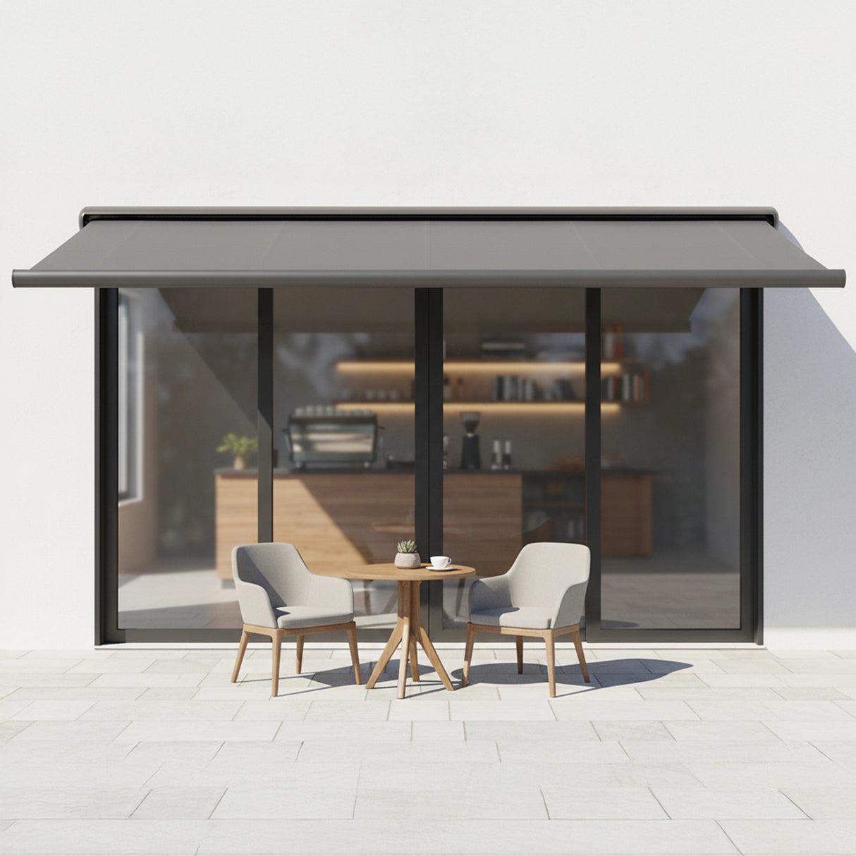 Heavy Duty Full Cassette Motorised Awning - 5.0m x 3.0m