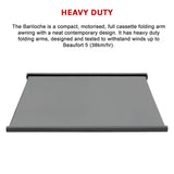 Heavy Duty Full Cassette Motorised Awning - 5.0m x 3.0m