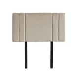 Linen Fabric Single Bed Deluxe Headboard Bedhead - Beige