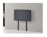 Linen Fabric Single Bed Deluxe Headboard Bedhead - Grey