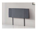 Linen Fabric Double Bed Deluxe Headboard Bedhead - Grey