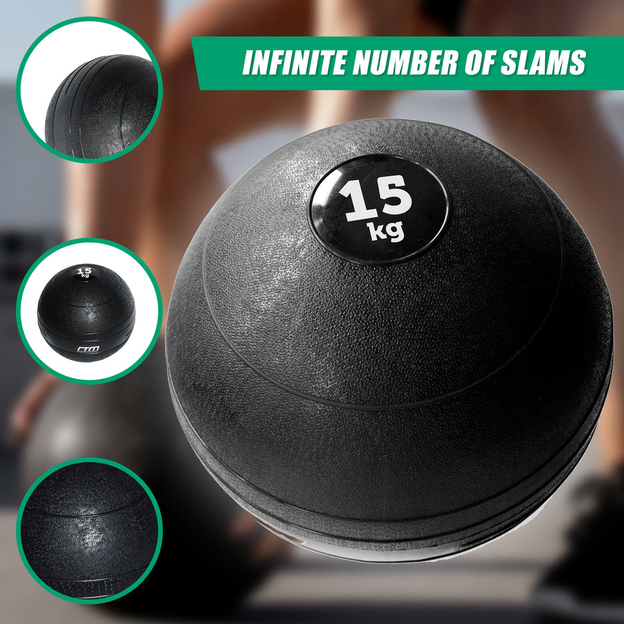 15kg Slam Ball No Bounce Crossfit Fitness MMA Boxing BootCamp