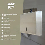 304 Stainless Steel Hand Paper Towel Dispenser Holder Toilet Heavy Duty - Extra Image