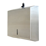 304 Stainless Steel Hand Paper Towel Dispenser Holder Toilet Heavy Duty - Rear View